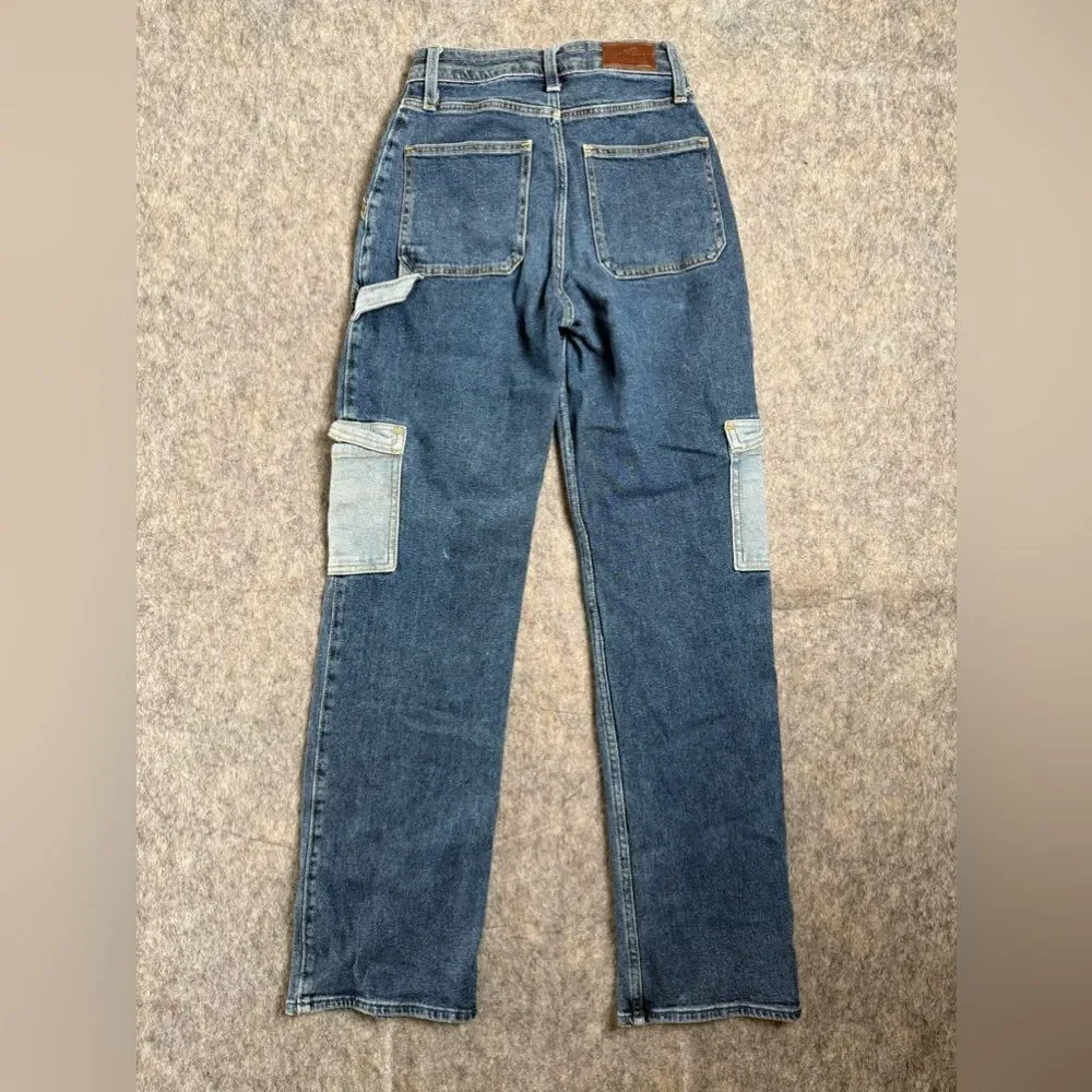 Vintage Hollister Dad‎ Jeans Women's 24 X 31 Blue Denim Cotton Ultra High Rise